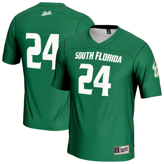 #24 South Florida Bulls GameDay Greats Unisex Lightweight Lacrosse Jersey - Green | Stitched College Jersey TJS72346