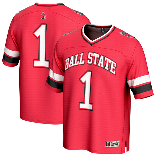 #1 Ball State Cardinals GameDay Greats Unisex Lightweight Collegiate Football Fashion Jersey - Cardinal | Stitched College Jersey TJS72358