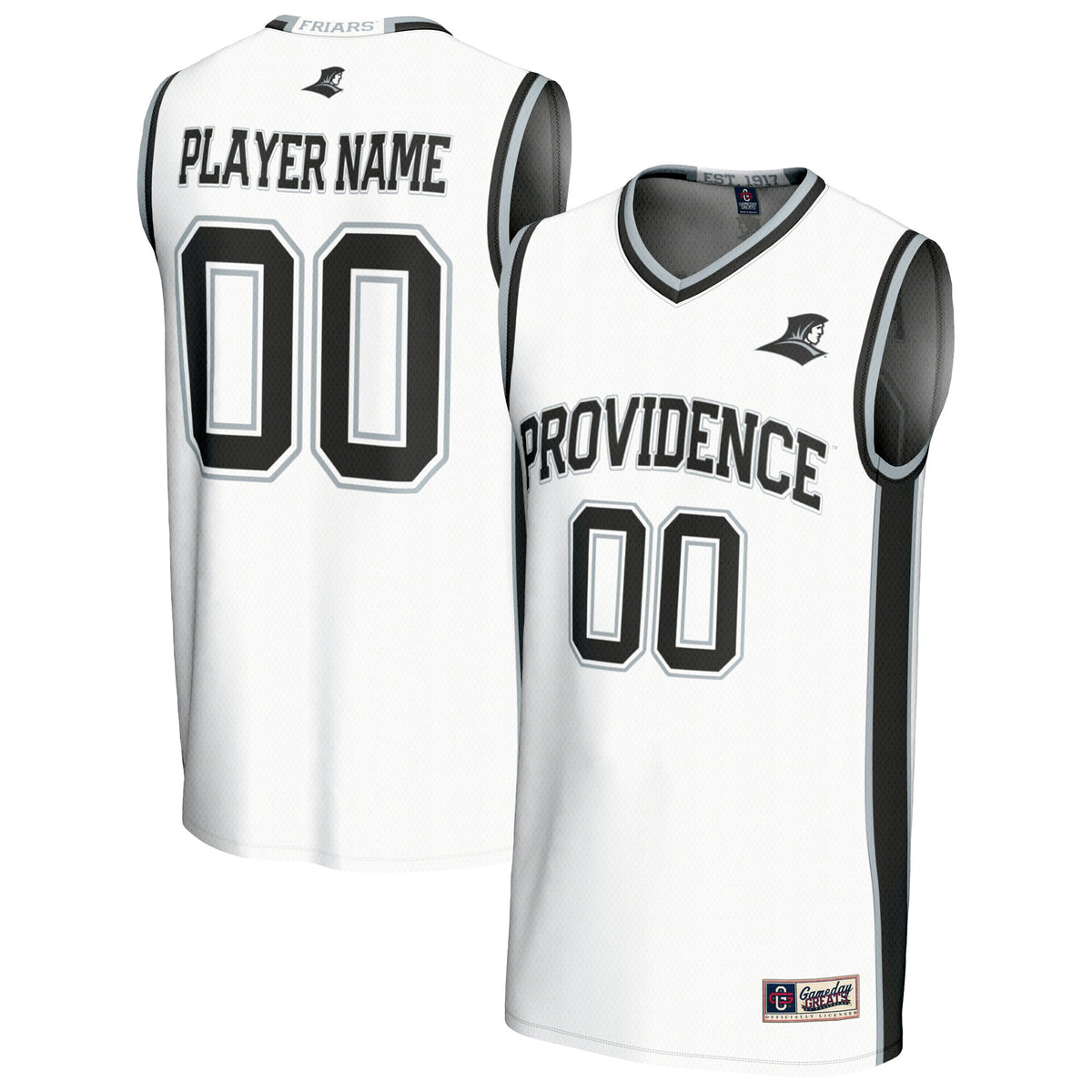 Providence Friars GameDay Greats Unisex Lightweight Collegiate Men's Basketball Pick-A-Player Fashion Jersey - White | Stitched College Jersey TJS72481