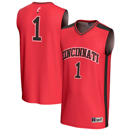 #1 Cincinnati Bearcats GameDay Greats Unisex Lightweight Collegiate Basketball Fashion Jersey - Red | Stitched College Jersey TJS72616