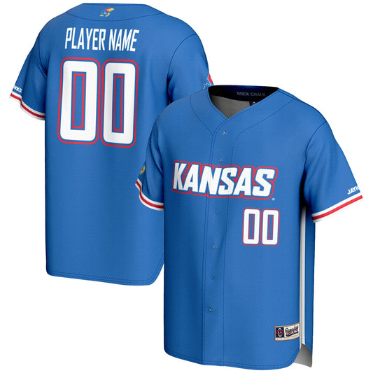 Kansas Jayhawks GameDay Greats Pick-A-Player Lightweight Baseball Jersey - Royal | Stitched College Jersey TJS72468