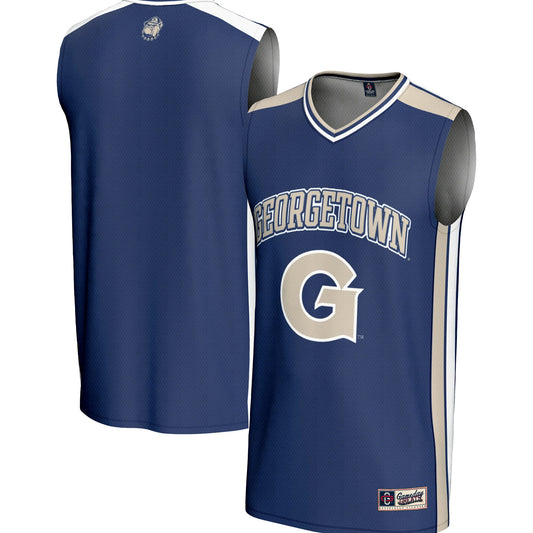 Georgetown Hoyas GameDay Greats Spirit Basketball Jersey - Navy | Stitched College Jersey TJS72393