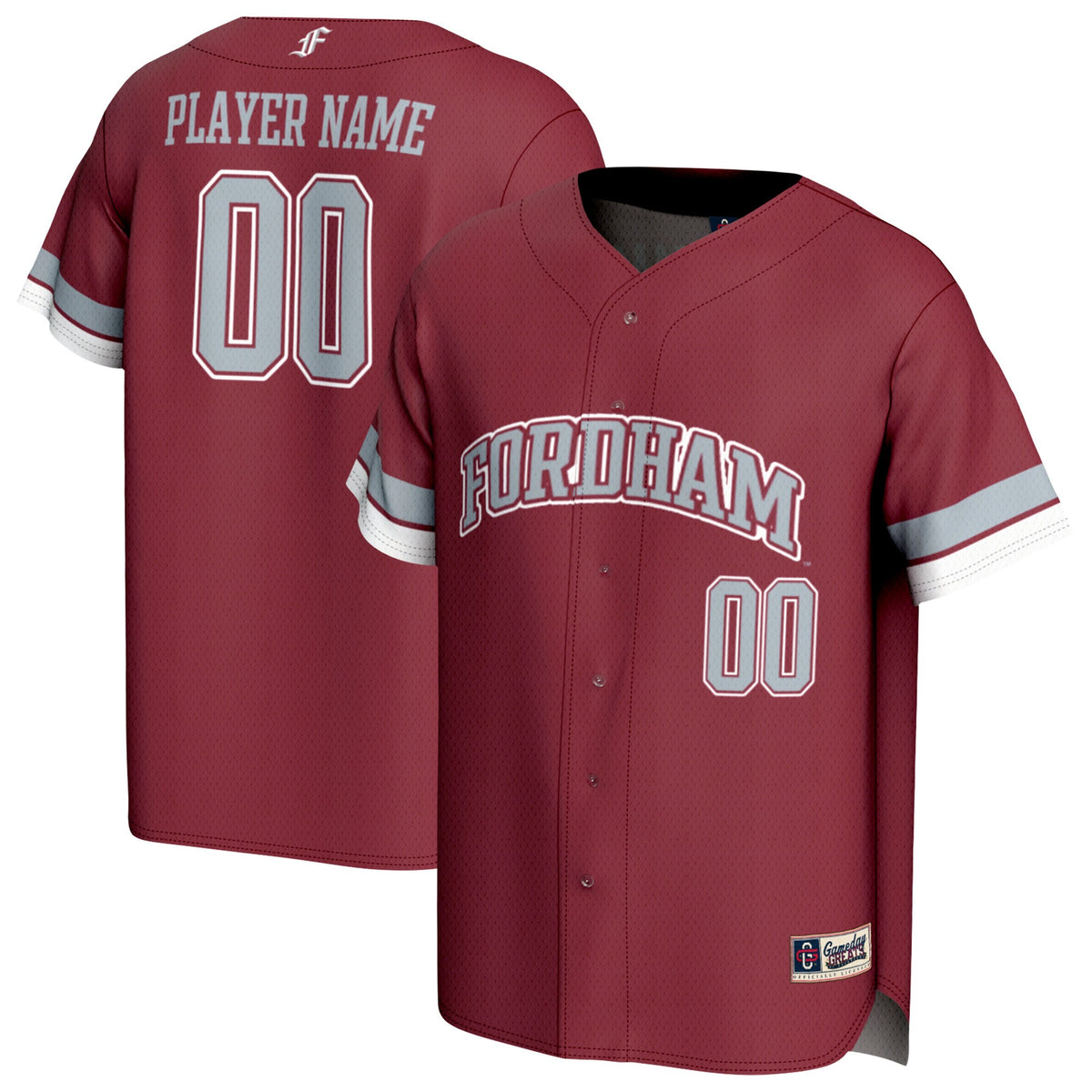 Fordham Rams GameDay Greats Unisex Lightweight Collegiate Baseball Pick-A-Player Fashion Jersey - Maroon | Stitched College Jersey TJS72492