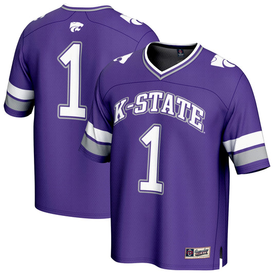 #1 Kansas State Wildcats GameDay Greats Lightweight Collegiate Football Fashion Jersey - Purple | Stitched College Jersey TJS72621