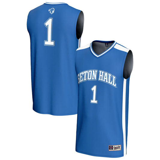 #1 Seton Hall Pirates GameDay Greats Unisex Lightweight Basketball Fashion Jersey - Blue | Stitched College Jersey TJS72844