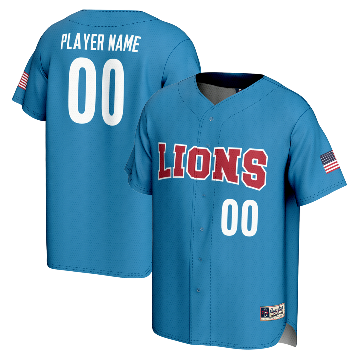 Loyola Marymount Lions GameDay Greats Pick-A-Player Lightweight Baseball Jersey - Blue | Stitched College Jersey TJS73007