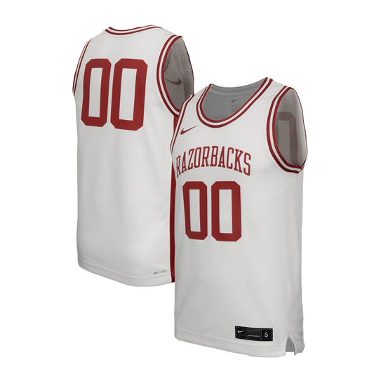 #1 Arkansas Razorbacks Replica Basketball Jersey - White | Stitched College Jersey TJS72726