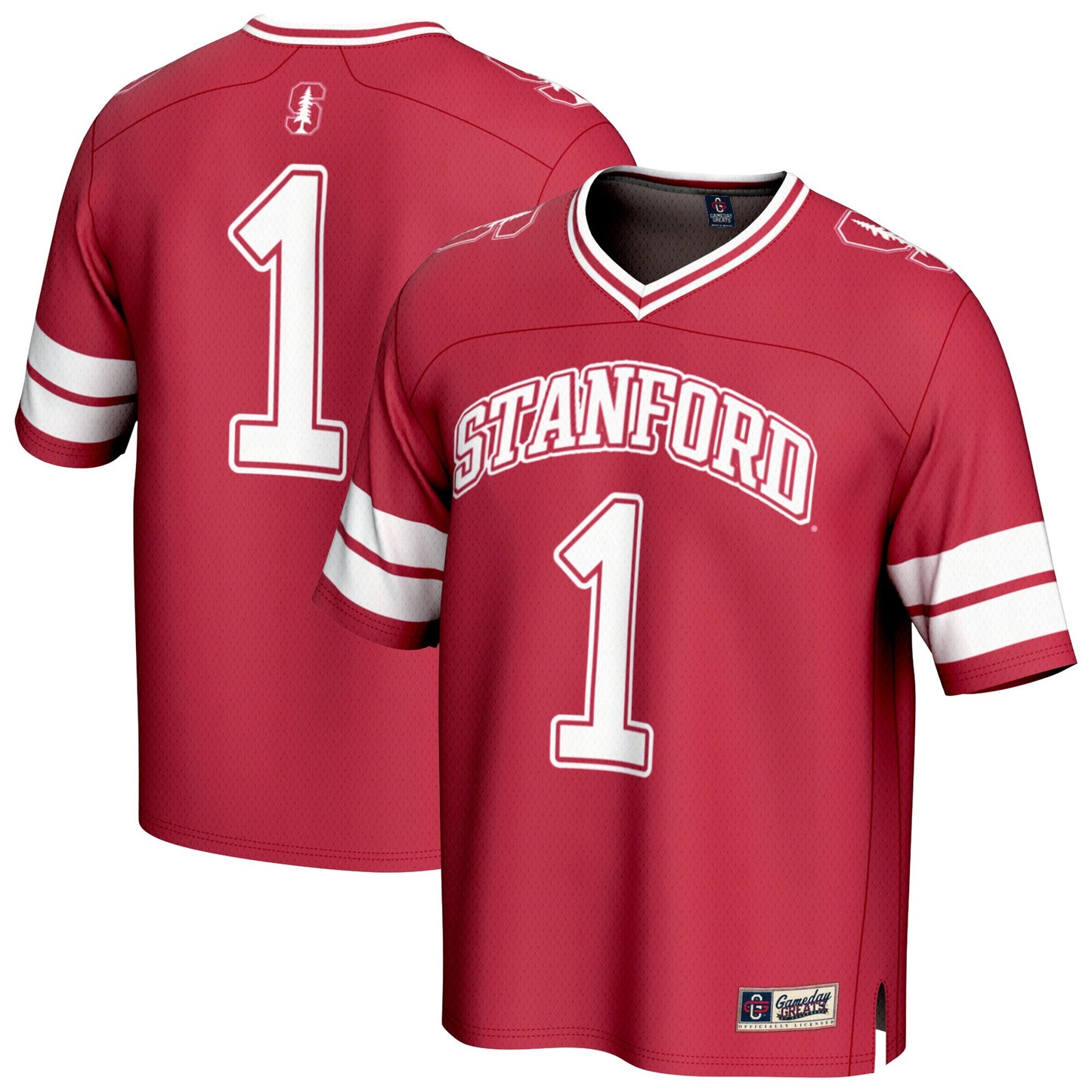 #1 Stanford Cardinal GameDay Greats Unisex Collegiate Football Fashion Jersey - Cardinal | Stitched College Jersey TJS72920