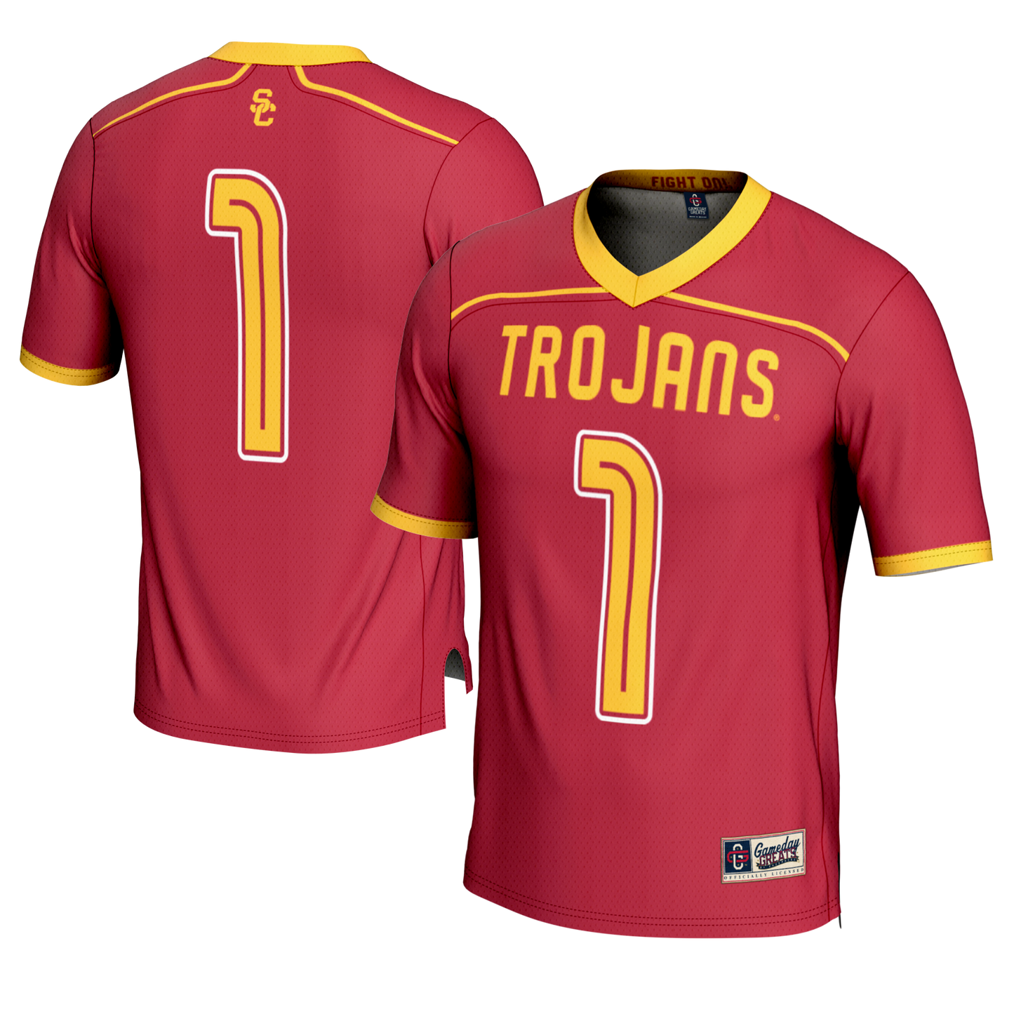 #1 USC Trojans GameDay Greats Lightweight Lacrosse Fashion Jersey - Cardinal | Stitched College Jersey TJS72832