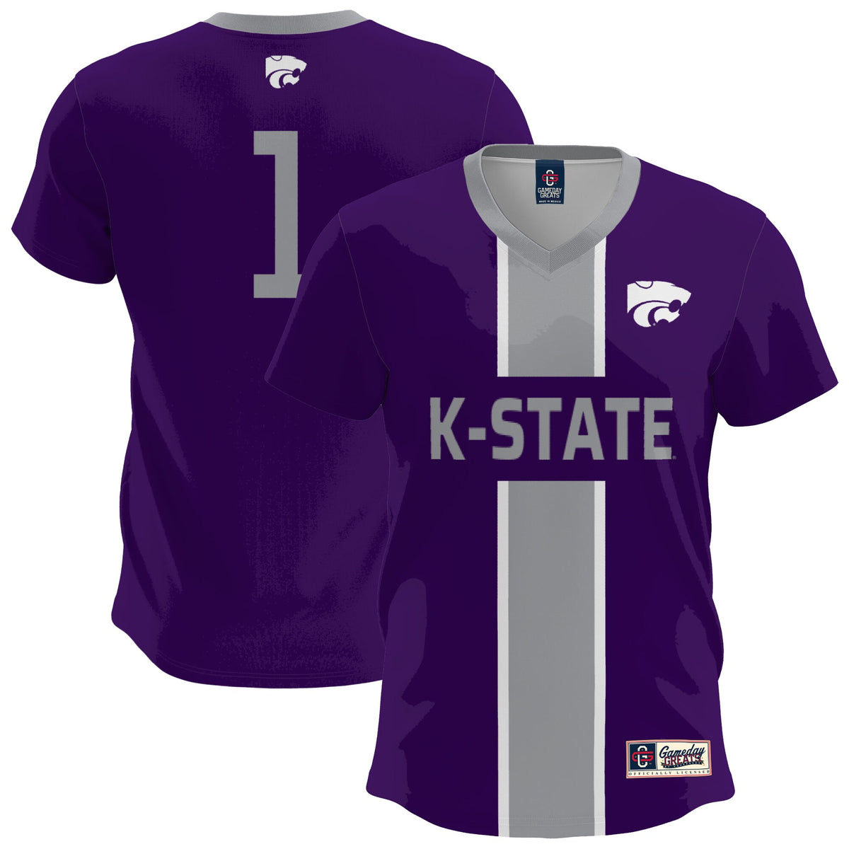 Kansas State Wildcats GameDay Greats Lightweight Soccer Fashion Jersey - Purple | Stitched College Jersey TJS72696