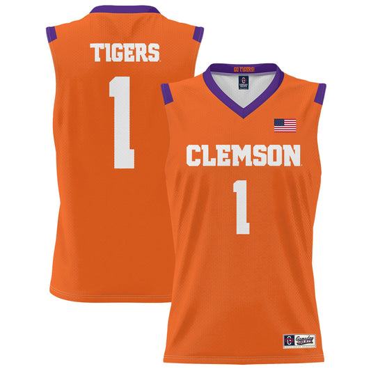 #1 Clemson Tigers GameDay Greats Unisex Lightweight Basketball Jersey - Orange | Stitched College Jersey TJS72700