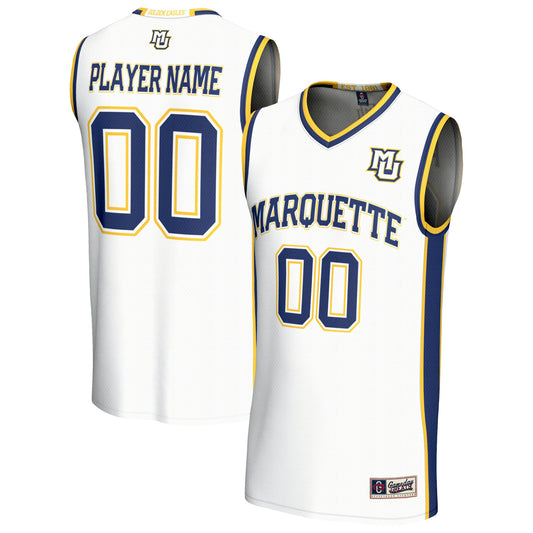 Marquette Golden Eagles GameDay Greats Unisex Lightweight Collegiate Men's Basketball Pick-A-Player Fashion Jersey - White | Stitched College Jersey TJS72809