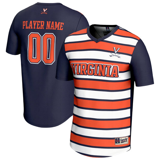 Virginia Cavaliers GameDay Greats Unisex Collegiate Men's Soccer Pick-A-Player Fashion Jersey - Navy/Orange | Stitched College Jersey TJS72828