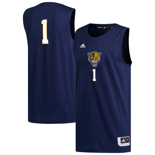 #1 FIU Panthers Replica Basketball Jersey - Navy | Stitched College Jersey TJS72738