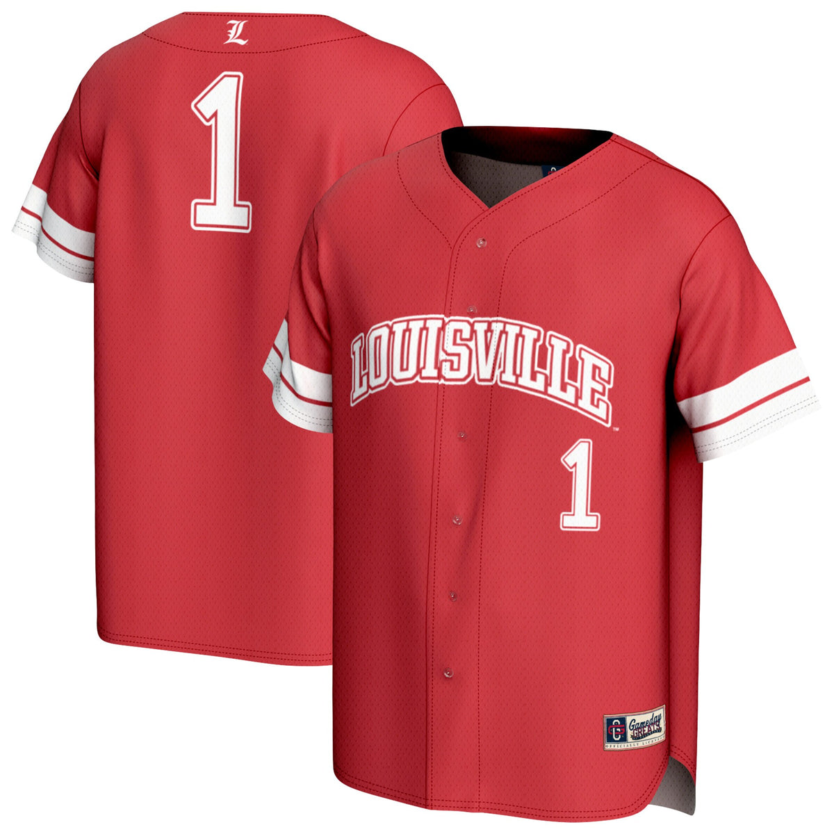 #1 Louisville Cardinals GameDay Greats Unisex Lightweight Collegiate Baseball Fashion Jersey - Red | Stitched College Jersey TJS72817