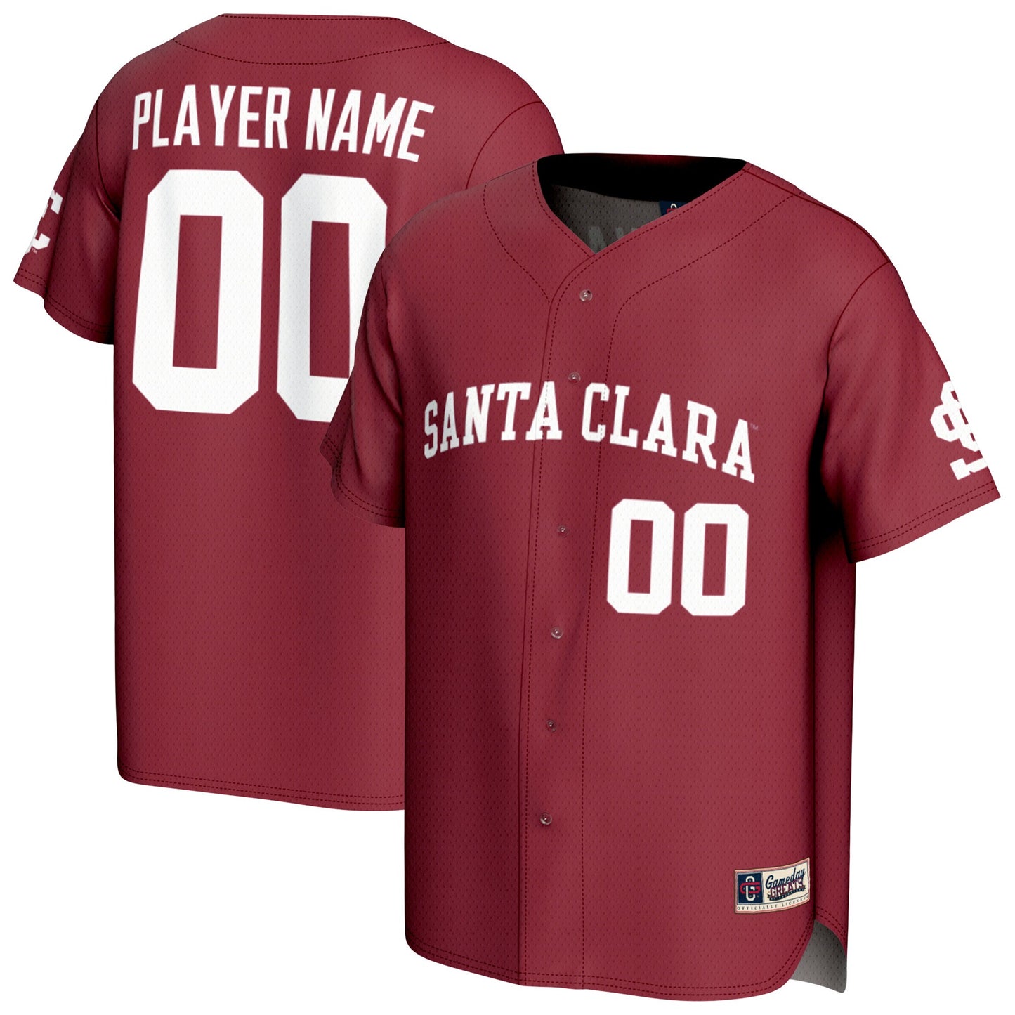 Santa Clara Broncos GameDay Greats Unisex Lightweight Collegiate Baseball Pick-A-Player Fashion Jersey - Red | Stitched College Jersey TJS72767