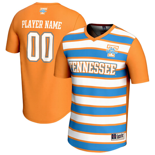 Tennessee Volunteers GameDay Greats Unisex Pick-A-Player Collegiate Women's Soccer Lightweight Fashion Jersey - Tennessee Orange/Light Blue | Stitched College Jersey TJS72889