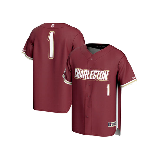 #1 Charleston Cougars GameDay Greats Unisex Lightweight Baseball Fashion Jersey - Maroon | Stitched College Jersey TJS72872
