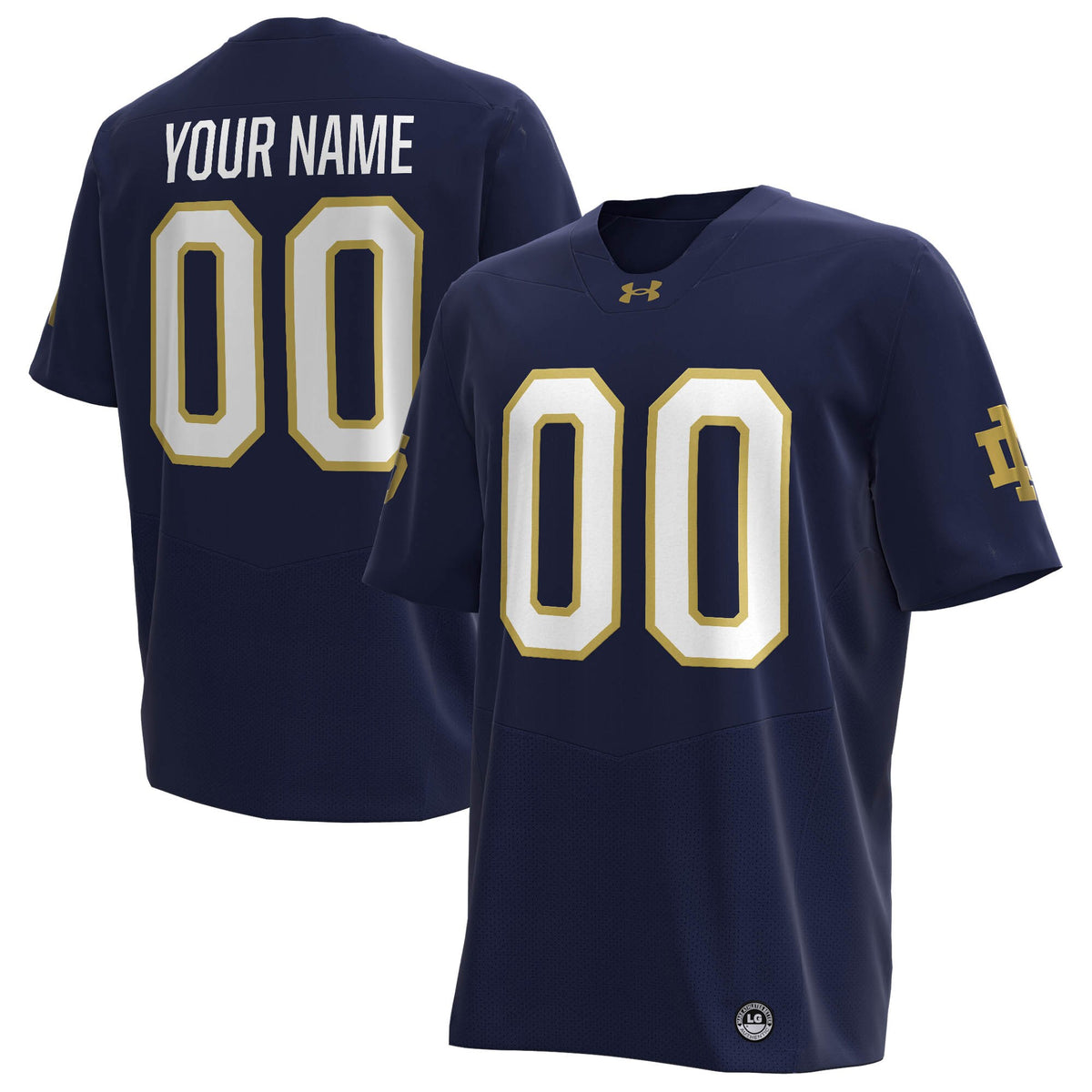 Notre Dame Fighting Irish Custom Replica Football Jersey - Navy | Stitched College Jersey TJS72986