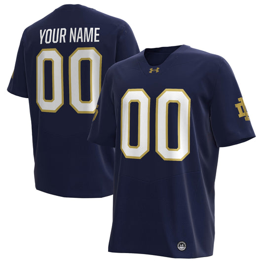 Notre Dame Fighting Irish Custom Replica Football Jersey - Navy | Stitched College Jersey TJS72986