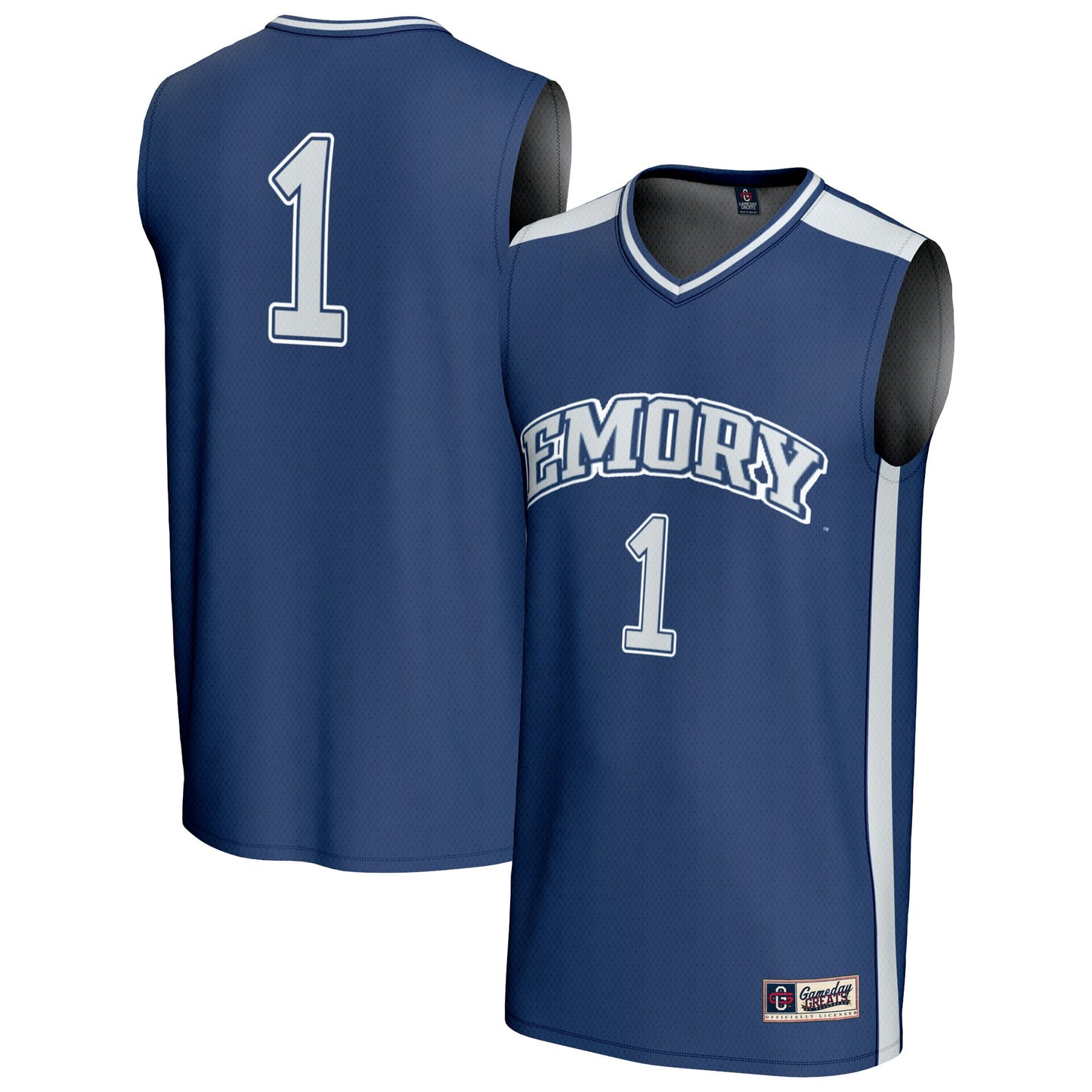 #1 Emory Eagles GameDay Greats Unisex Lightweight Collegiate Basketball Fashion Jersey - Blue | Stitched College Jersey TJS72968
