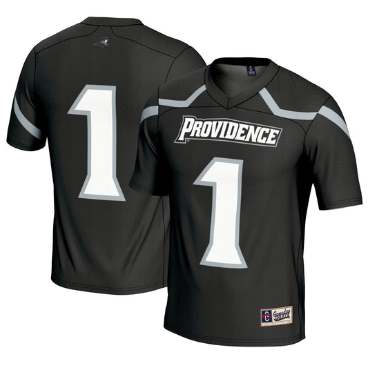 #1 Providence Friars GameDay Greats Lightweight Lacrosse Jersey - Black | Stitched College Jersey TJS72690