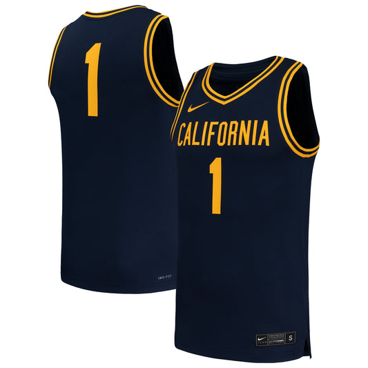#1 Cal Bears Replica Basketball Jersey - Navy | Stitched College Jersey TJS72773