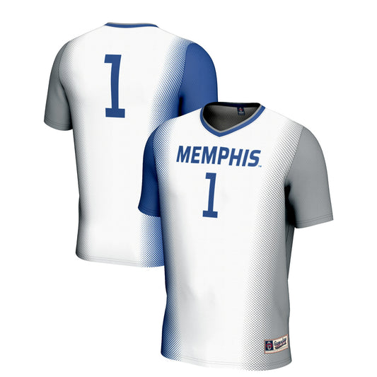 #1 Memphis Tigers GameDay Greats Unisex Lightweight Women's Soccer Jersey - White | Stitched College Jersey TJS72995
