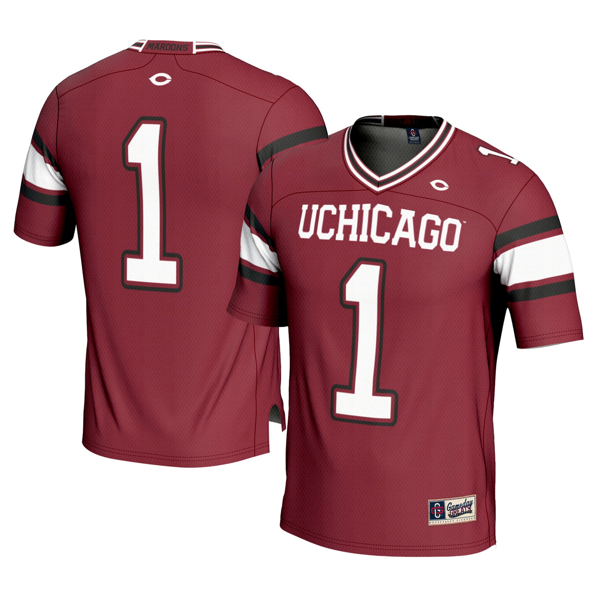 #1 UChicago Maroons GameDay Greats Football Jersey - Maroon | Stitched College Jersey TJS72763