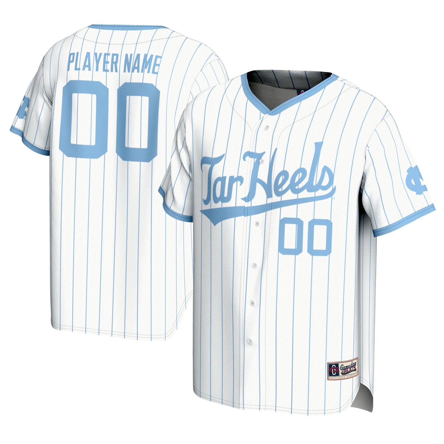 North Carolina Tar Heels GameDay Greats Pick-A-Player Lightweight Baseball Jersey - White | Stitched College Jersey TJS72911