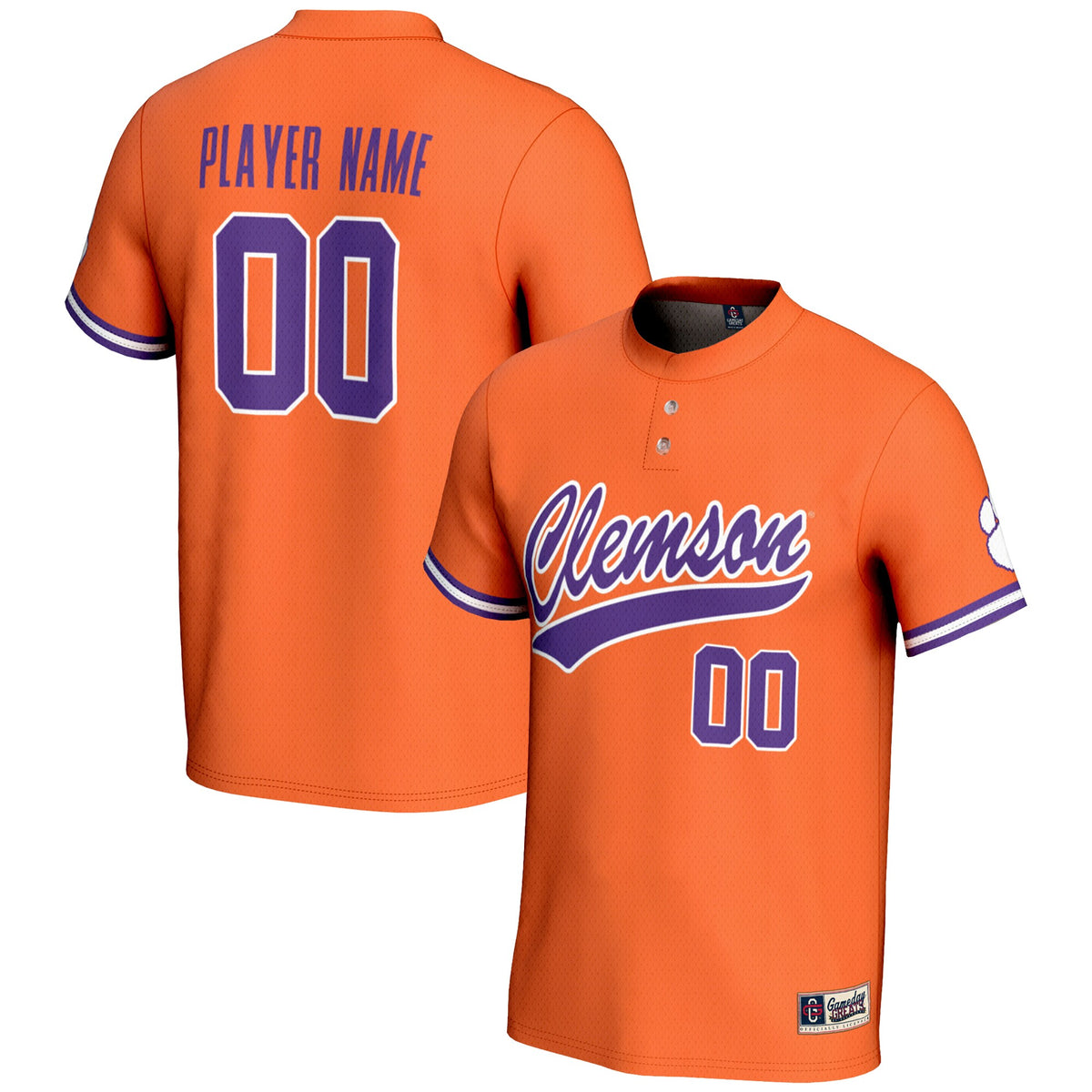 Clemson Tigers GameDay Greats Unisex Pick-A-Player Lightweight Softball Jersey - Orange | Stitched College Jersey TJS72941