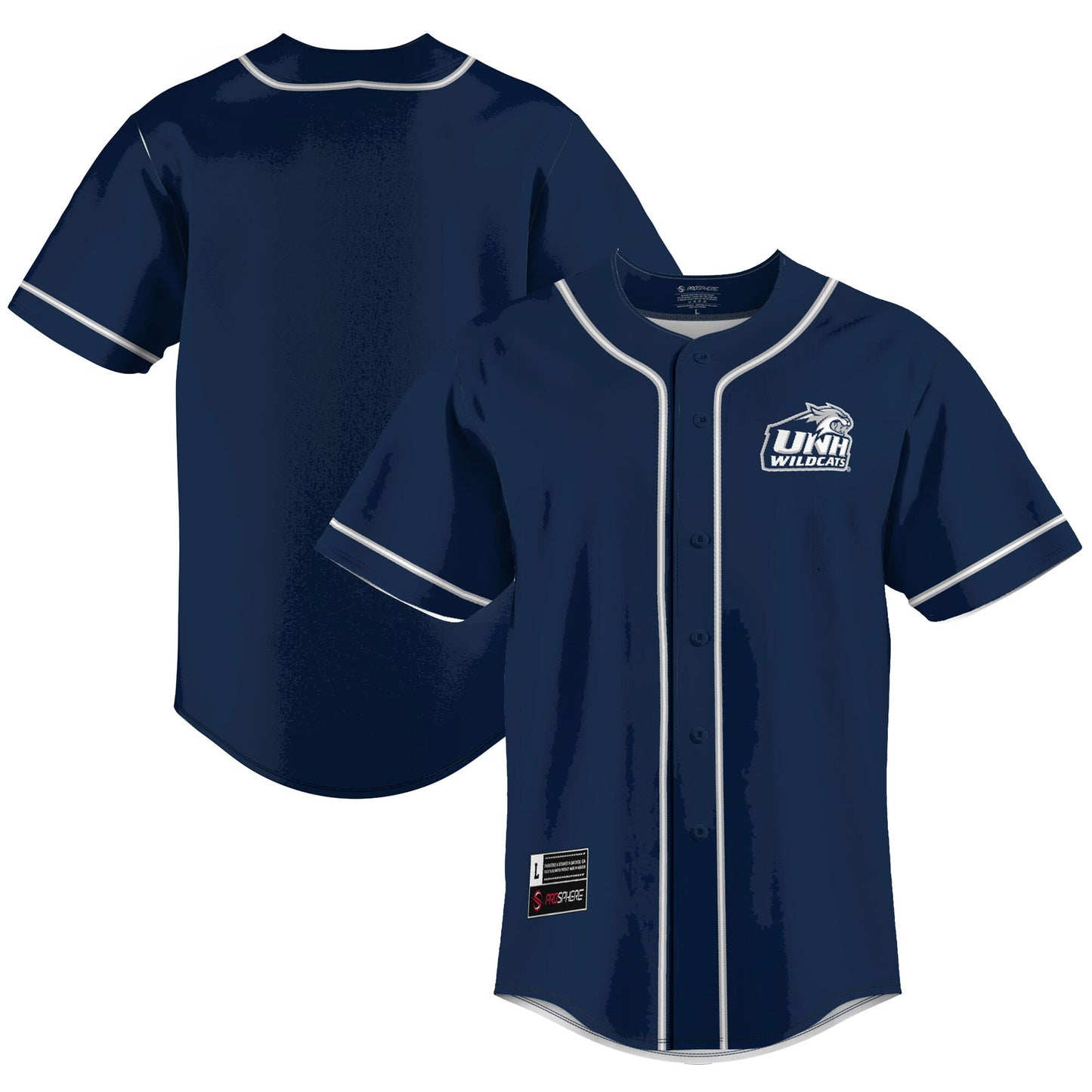 New Hampshire Wildcats GameDay Greats Lightweight Baseball Jersey - Blue | Stitched College Jersey TJS72703