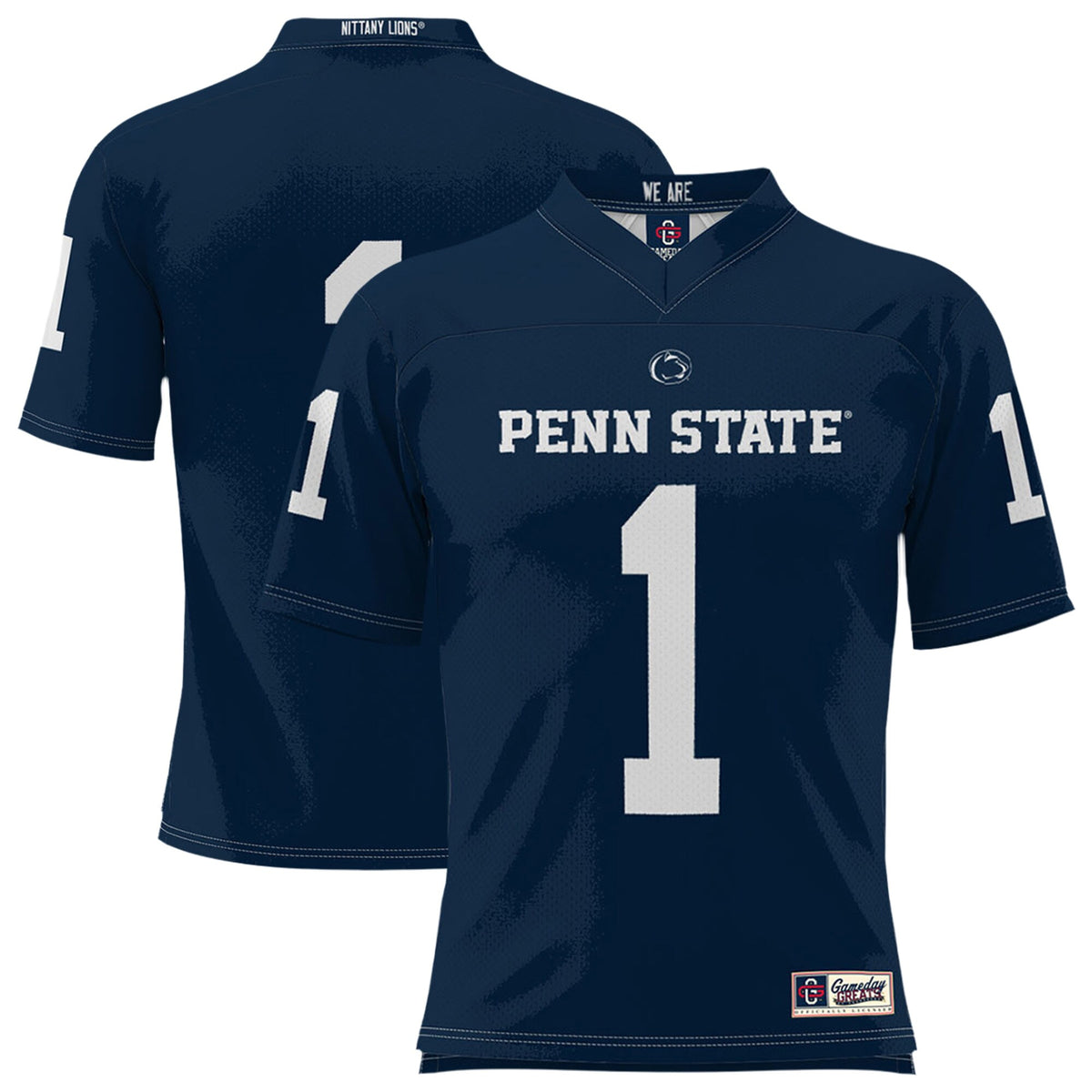 #1 Penn State Nittany Lions GameDay Greats Unisex Lightweight Football Fashion Jersey - Navy | Stitched College Jersey TJS72664
