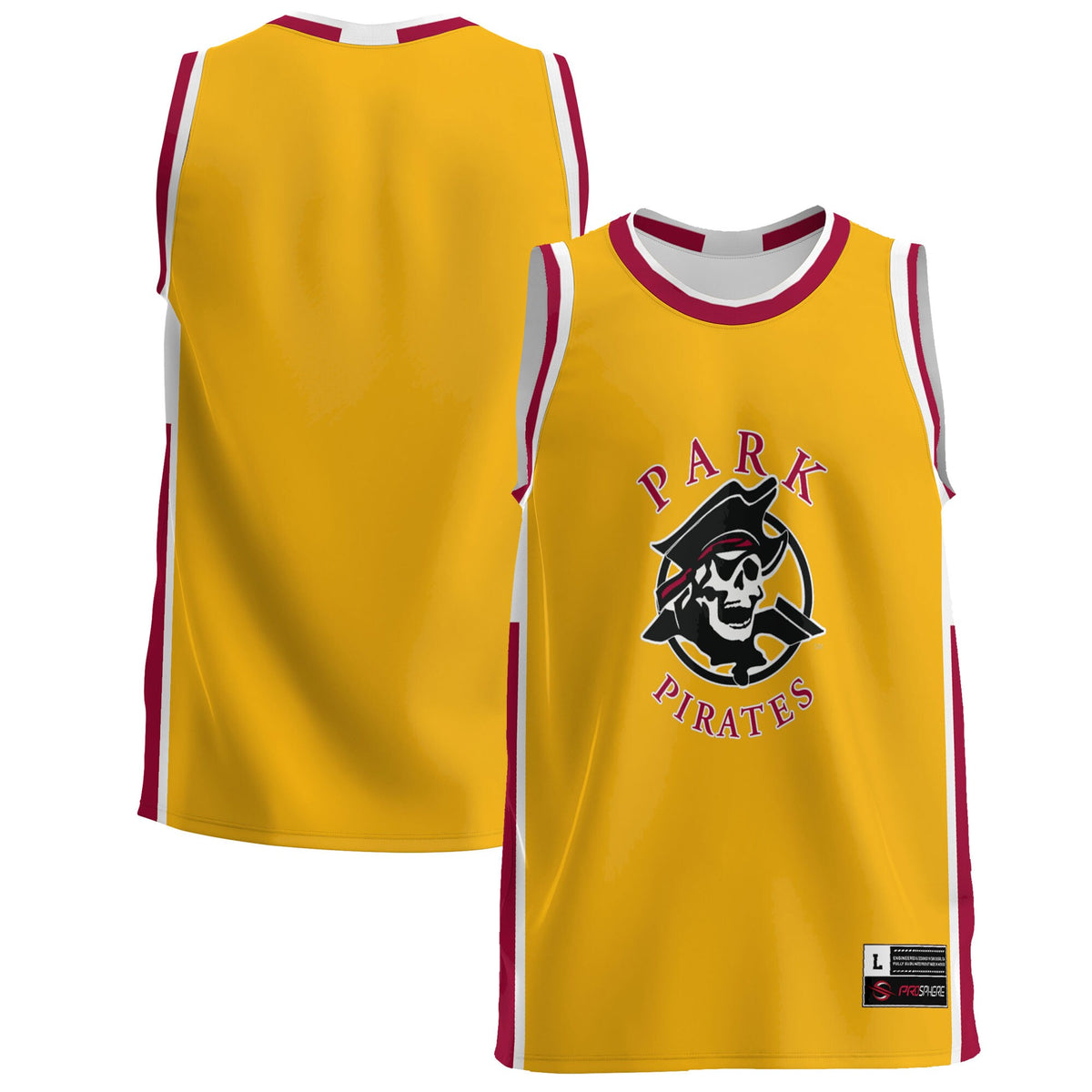 Park Pirates GameDay Greats Lightweight Basketball Jersey - Gold | Stitched College Jersey TJS72704