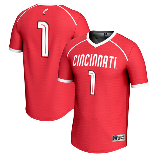#1 Cincinnati Bearcats GameDay Greats Unisex Lightweight Women's Lacrosse Fashion Jersey - Red | Stitched College Jersey TJS72736