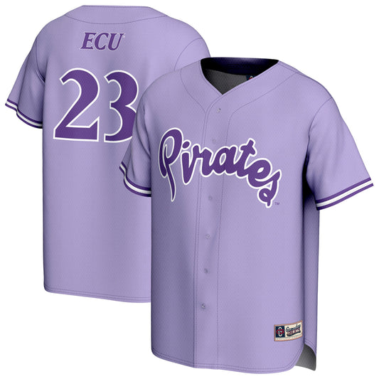 ECU Pirates GameDay Greats Unisex Lightweight Collegiate Baseball Fashion Jersey - Purple | Stitched College Jersey TJS72655