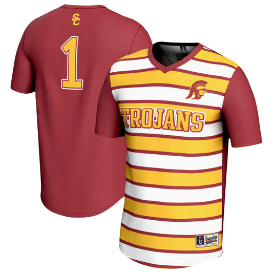 #1 USC Trojans GameDay Greats Unisex Lightweight Soccer Fashion Jersey - Cardinal | Stitched College Jersey TJS73003