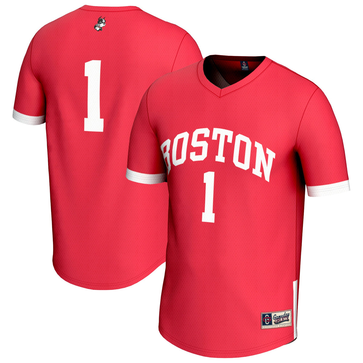 Boston University GameDay Greats Unisex Lightweight Collegiate Men's Lacrosse Fashion Jersey - Scarlet | Stitched College Jersey TJS72687