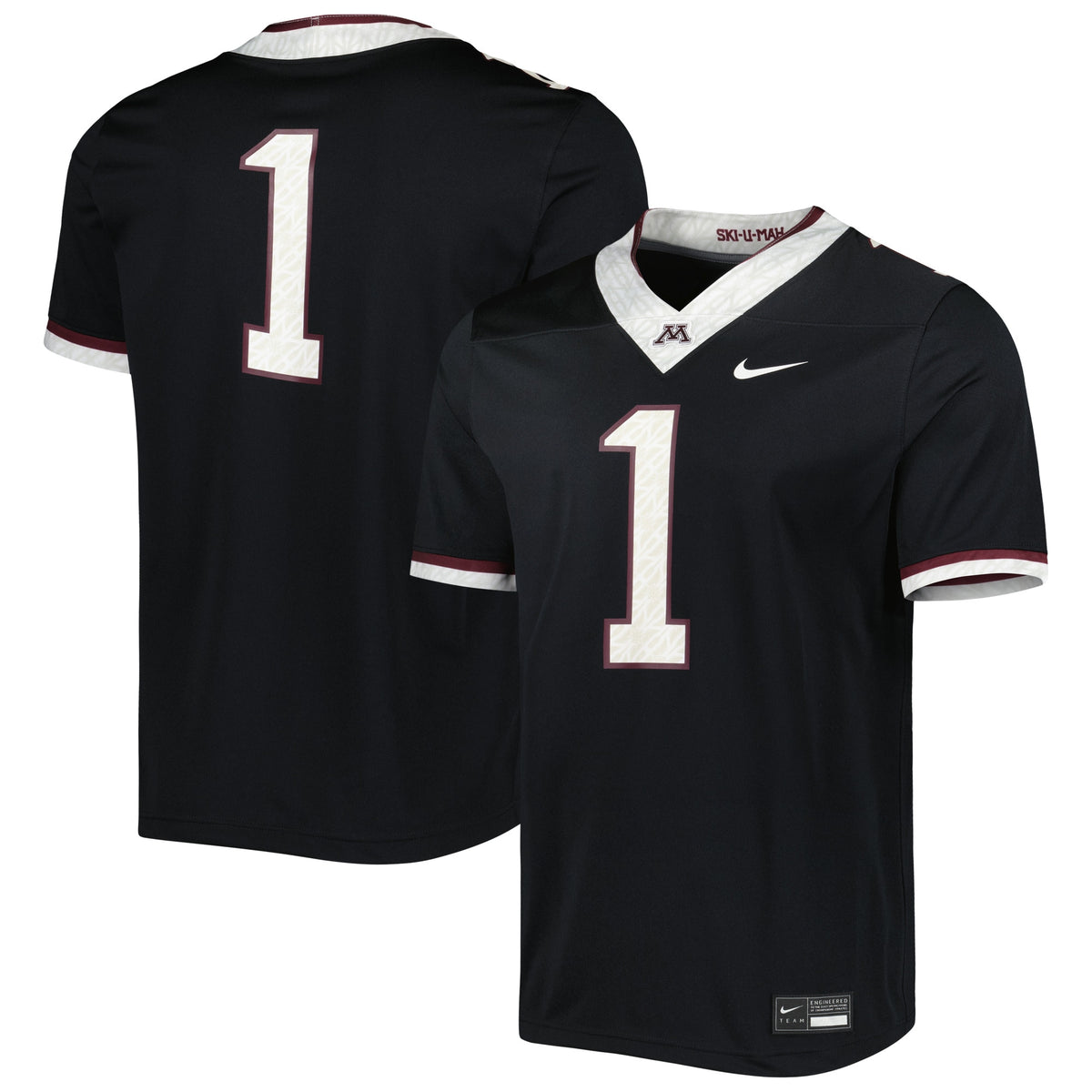 #1 Minnesota Golden Gophers Untouchable Football Jersey - Black | Stitched College Jersey TJS72730