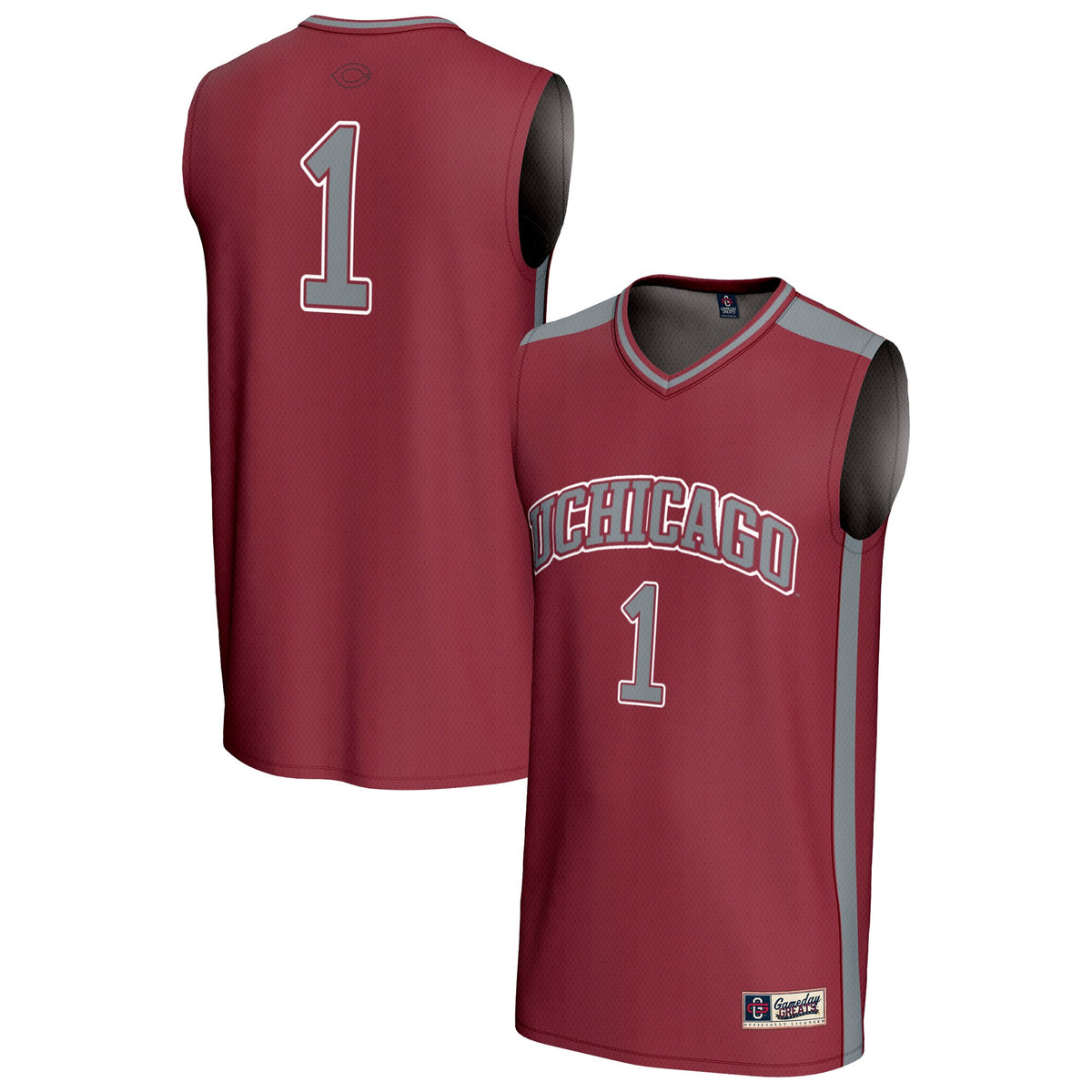 #1 UChicago Maroons GameDay Greats Unisex Lightweight Basketball Fashion Jersey - Maroon | Stitched College Jersey TJS72888