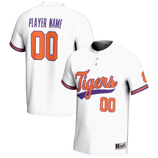 Clemson Tigers GameDay Greats Unisex Pick-A-Player Lightweight Softball Jersey - White | Stitched College Jersey TJS72713