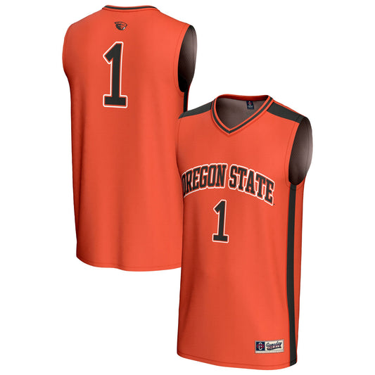 #1 Oregon State Beavers GameDay Greats Unisex Lightweight Collegiate Basketball Fashion Jersey - Orange | Stitched College Jersey TJS72719