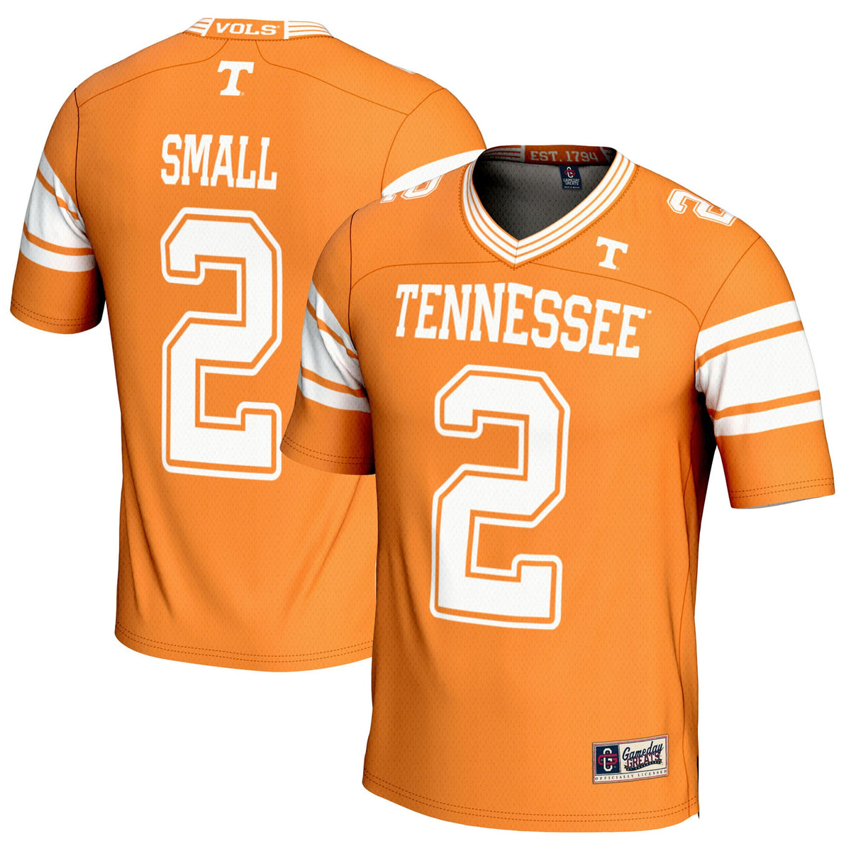 Jabari Small Tennessee Volunteers GameDay Greats Player Football Jersey - Tennessee Orange | Stitched College Jersey TJS72814