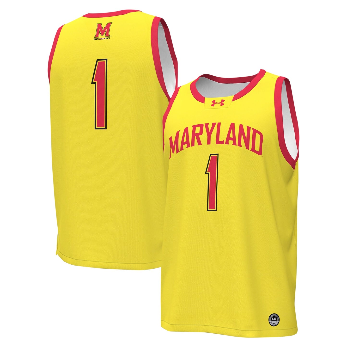 #1 Maryland Terrapins Replica Basketball Jersey - Gold | Stitched College Jersey TJS72761