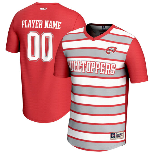 Western Kentucky Hilltoppers GameDay Greats Unisex Pick-A-Player Collegiate Women's Soccer Lightweight Fashion Jersey - Red | Stitched College Jersey TJS72795