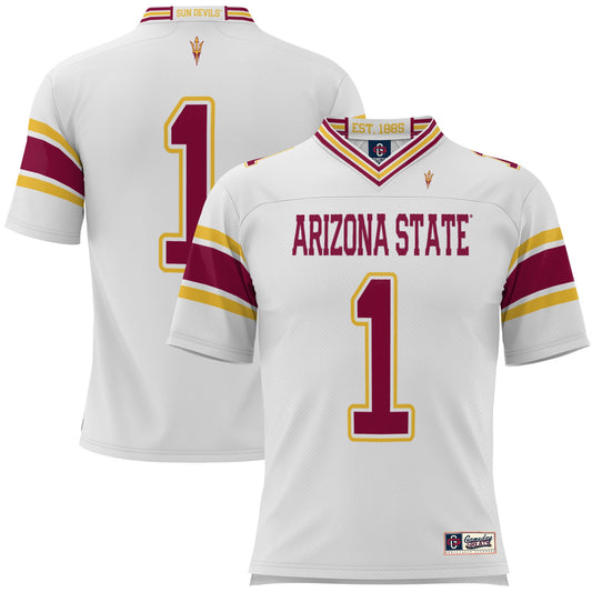 #1 Arizona State Sun Devils GameDay Greats Football Jersey - White | Stitched College Jersey TJS72854