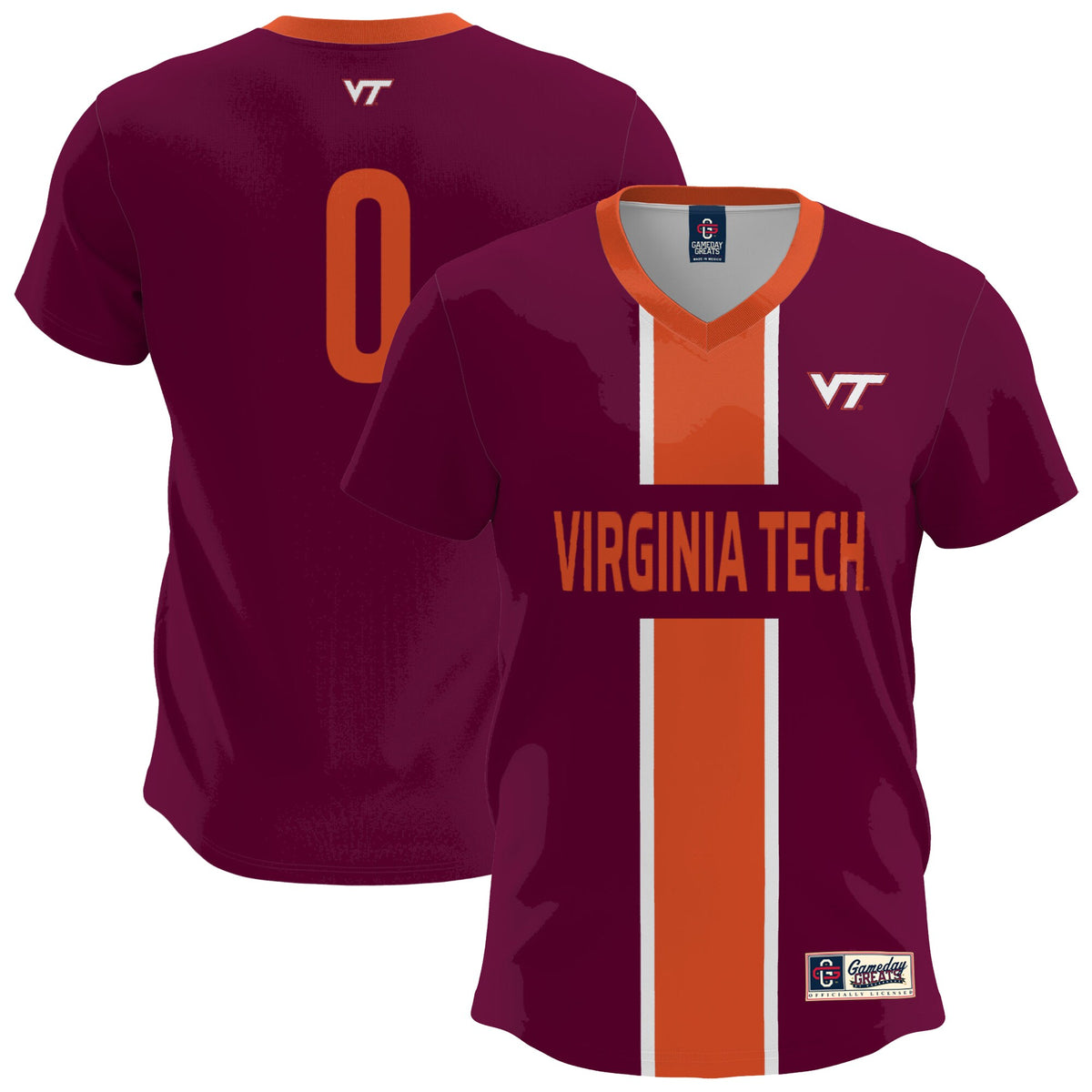 Virginia Tech Hokies GameDay Greats Lightweight Soccer Fashion Jersey - Maroon | Stitched College Jersey TJS72657