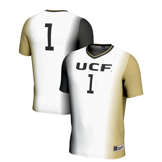 #1 UCF Knights GameDay Greats Unisex Lightweight Women's Soccer Jersey - White | Stitched College Jersey TJS72998