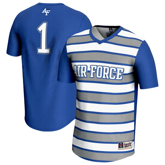 #1 Air Force Falcons GameDay Greats Unisex Lightweight Soccer Fashion Jersey - Royal | Stitched College Jersey TJS72910