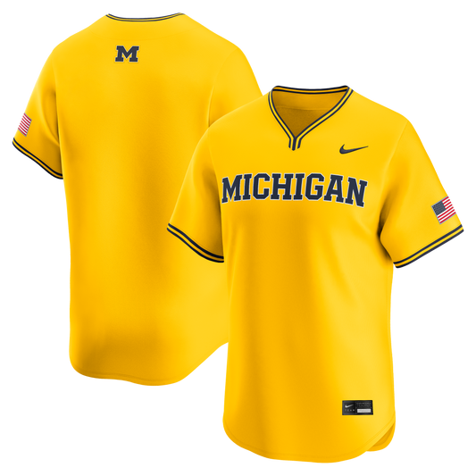Michigan Wolverines Alternate Limited Baseball Jersey - Maize | Stitched College Jersey TJS72641